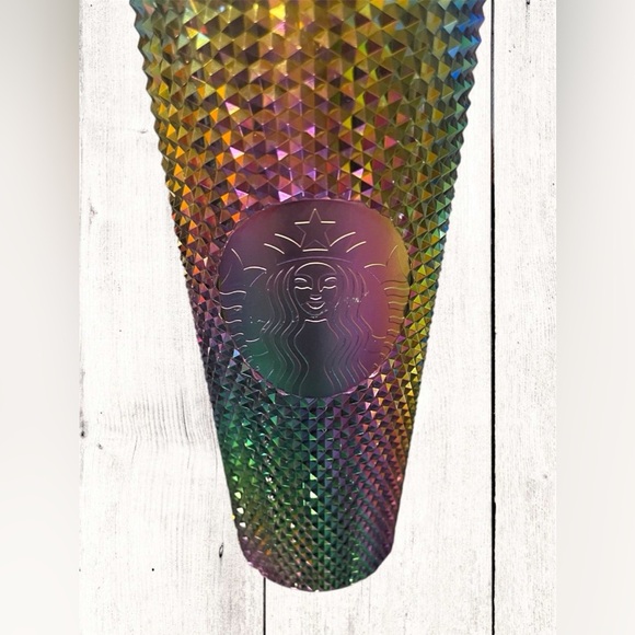 Starbucks Fall 2023 LE Oil Slick Rainbow Iridescent Venti Tumbler 24oz New - Picture 8 of 8